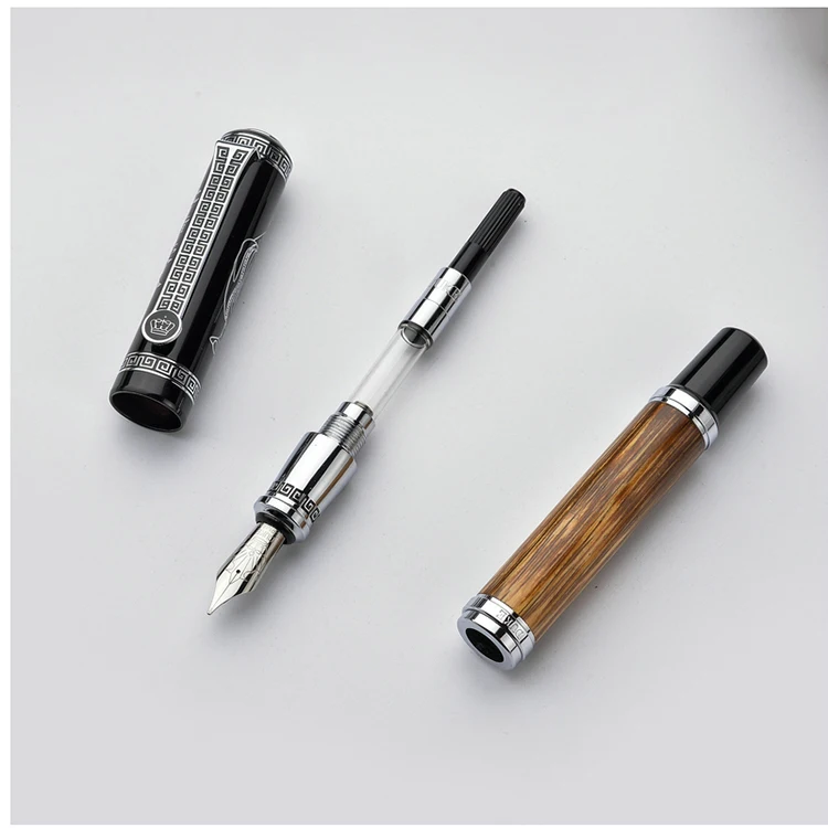 Ручка перьевая из бамбука 0 7 мм с иридиевым наконечником | Канцтовары для офиса и