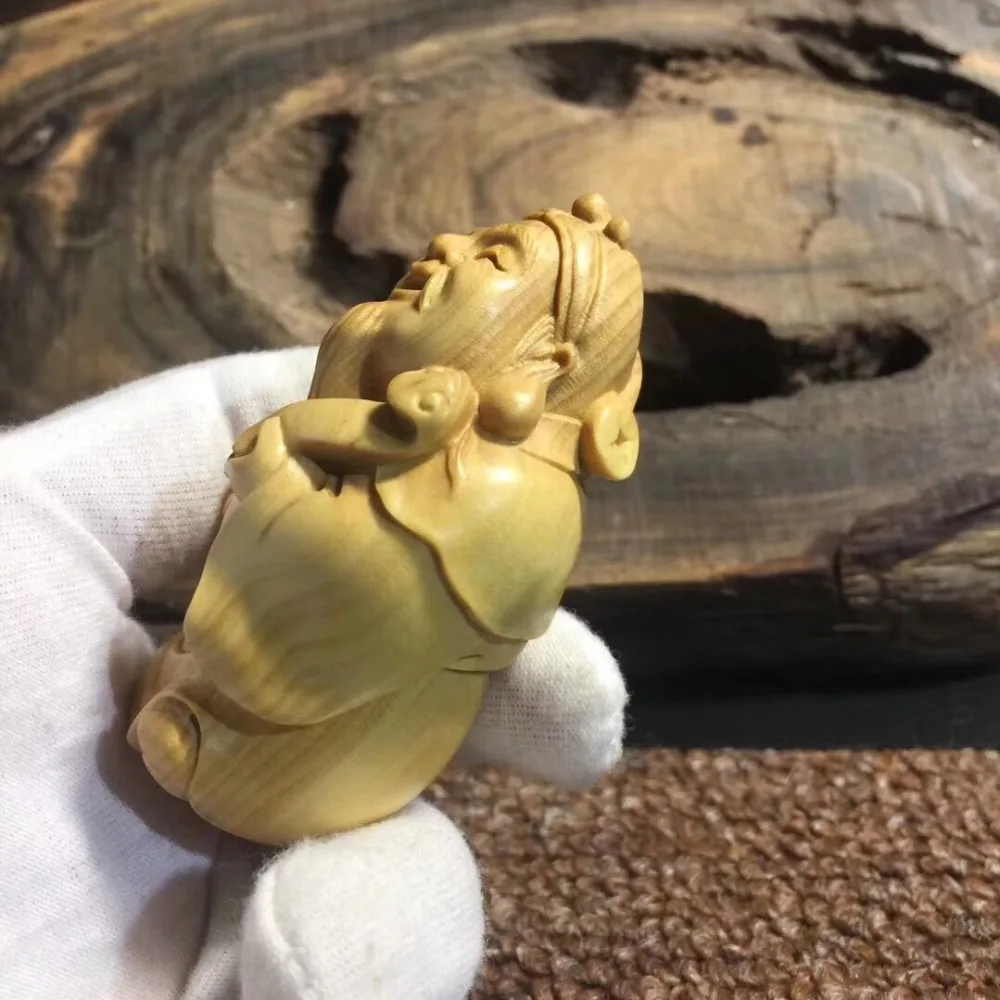 Boxwood carvings, handlebars, home furnishings, display pieces, play pieces, solid wood carving crafts, God of wealth 
Boxwood carvings, handlebars, home furnishings, display pieces, play pieces, solid wood carving crafts, God of wealth