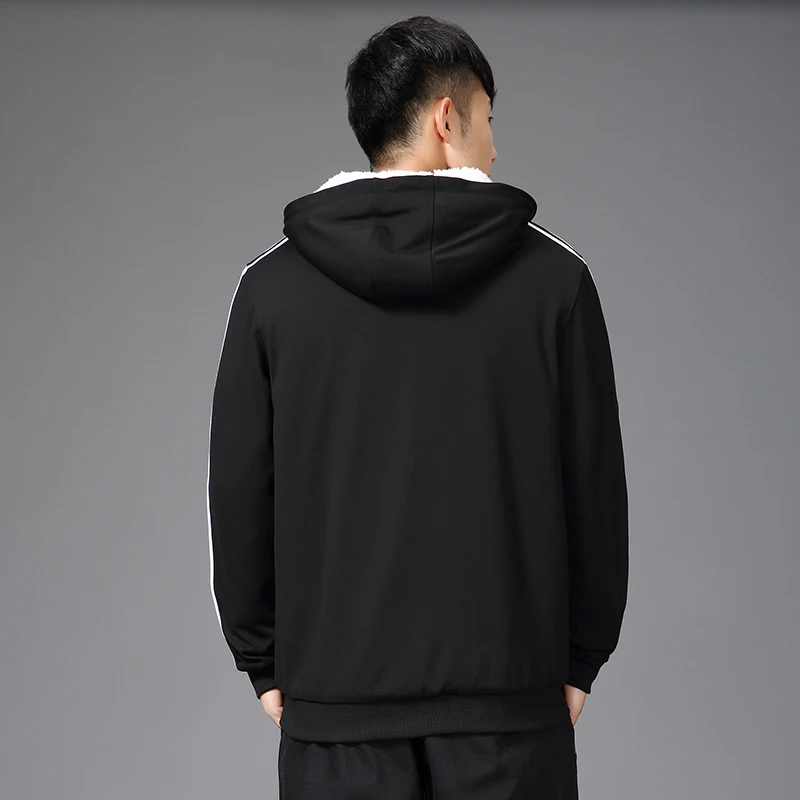 4xl 5XL 6XL Men's lamb wool Sweatshirts winter thermal velvet christmas men winter dress sweatshirts hip hop