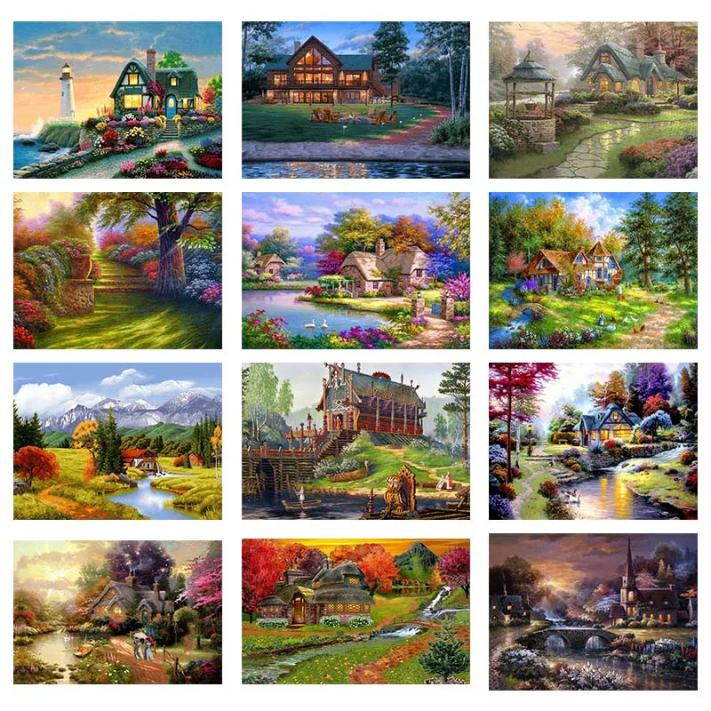 Framed Diamond Embroidery Landscape Handmade Diamond Painting Village Seaside Needlework Mosaic Cross Stitch Home Decor Gift
Framed Diamond Embroidery Landscape Handmade Diamond Painting Village Seaside Needlework Mosaic Cross Stitch Home Decor Gift