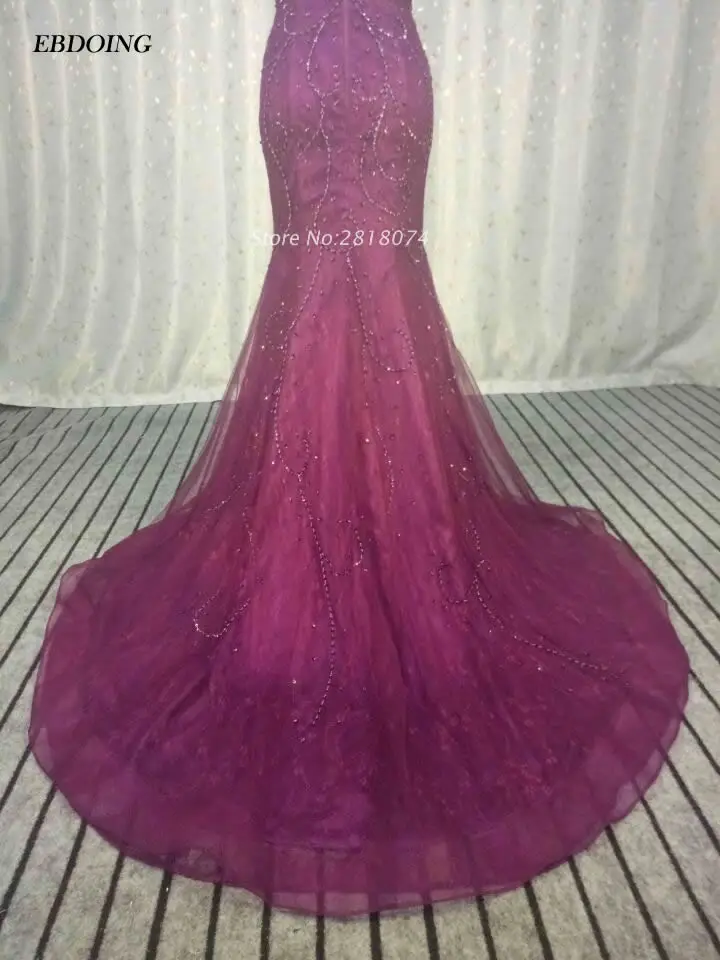 Real Photo Purple Lace Beaded Mermaid Mother Of Bride Dresses Floor-length Robe de Soiree Formal Special Occasion Gowns
Real Photo Purple Lace Beaded Mermaid Mother Of Bride Dresses Floor-length Robe de Soiree Formal Special Occasion Gowns