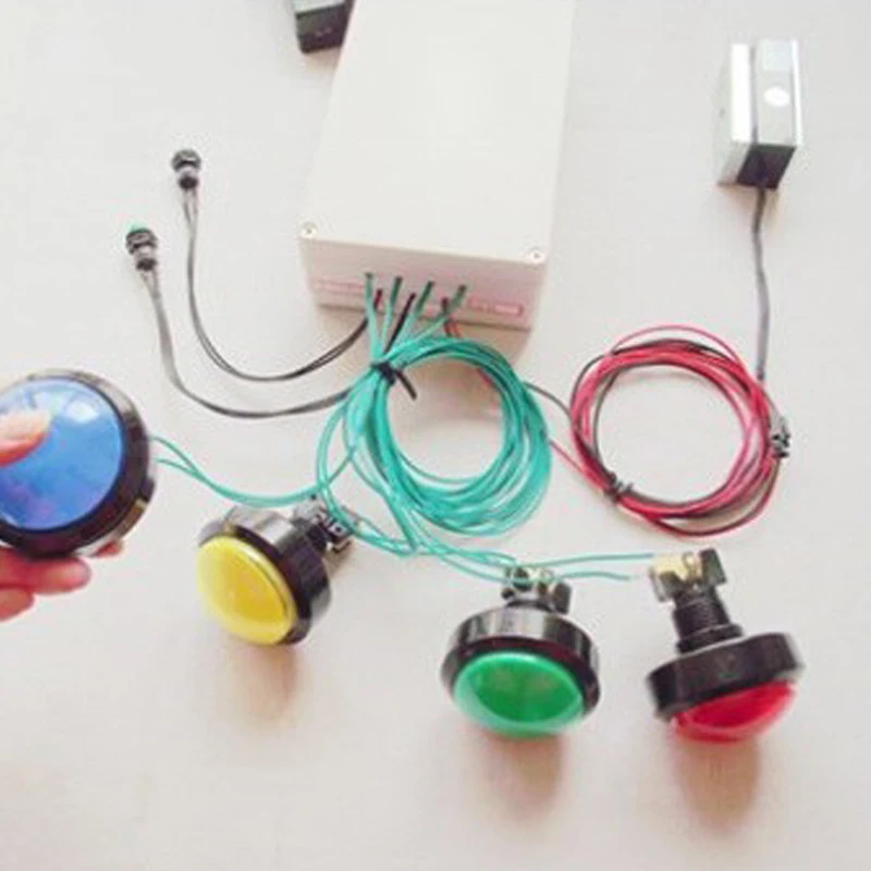 Real life escape room game prop magic colourful buttons for escape mysterious room, adventure game props for Takagism game
Real life escape room game prop magic colourful buttons for escape mysterious room, adventure game props for Takagism game
