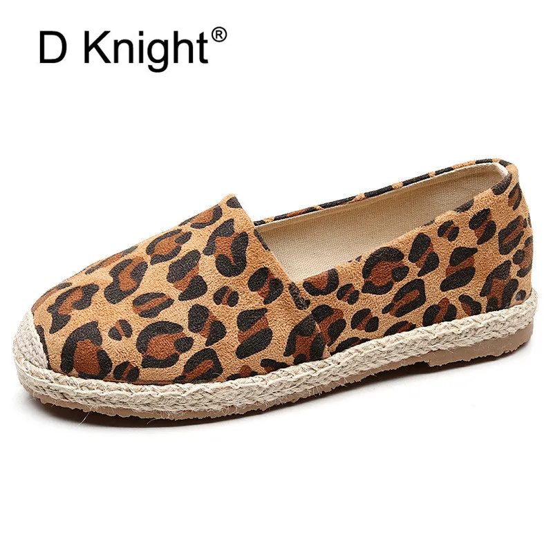 D Knight Leopard Grain Flat Shoes Women Hemp Fisherman Espadrilles Loafers Casual Round Toe Women Flat Shoes Size Big Size 35-40
D Knight Leopard Grain Flat Shoes Women Hemp Fisherman Espadrilles Loafers Casual Round Toe Women Flat Shoes Size Big Size 35-40