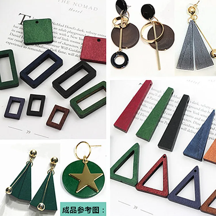 New 50PCS Colorful Cartoon Square Rectangular Round Triangle Shape Handmade Wooden Beads Fit Earring Necklace Bracelet
New 50PCS Colorful Cartoon Square Rectangular Round Triangle Shape Handmade Wooden Beads Fit Earring Necklace Bracelet