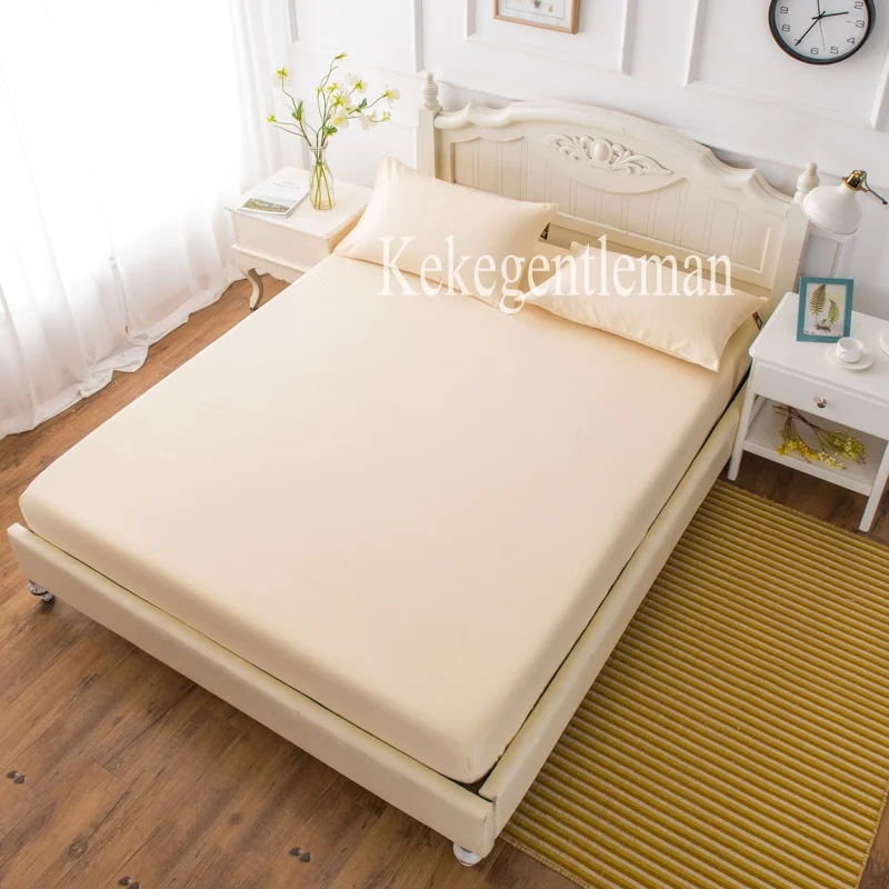 Fitted Sheet Mattress Cover with All-around Elastic Rubber Band Bed Sheet Bed Linens Solid Color
Fitted Sheet Mattress Cover with All-around Elastic Rubber Band Bed Sheet Bed Linens Solid Color