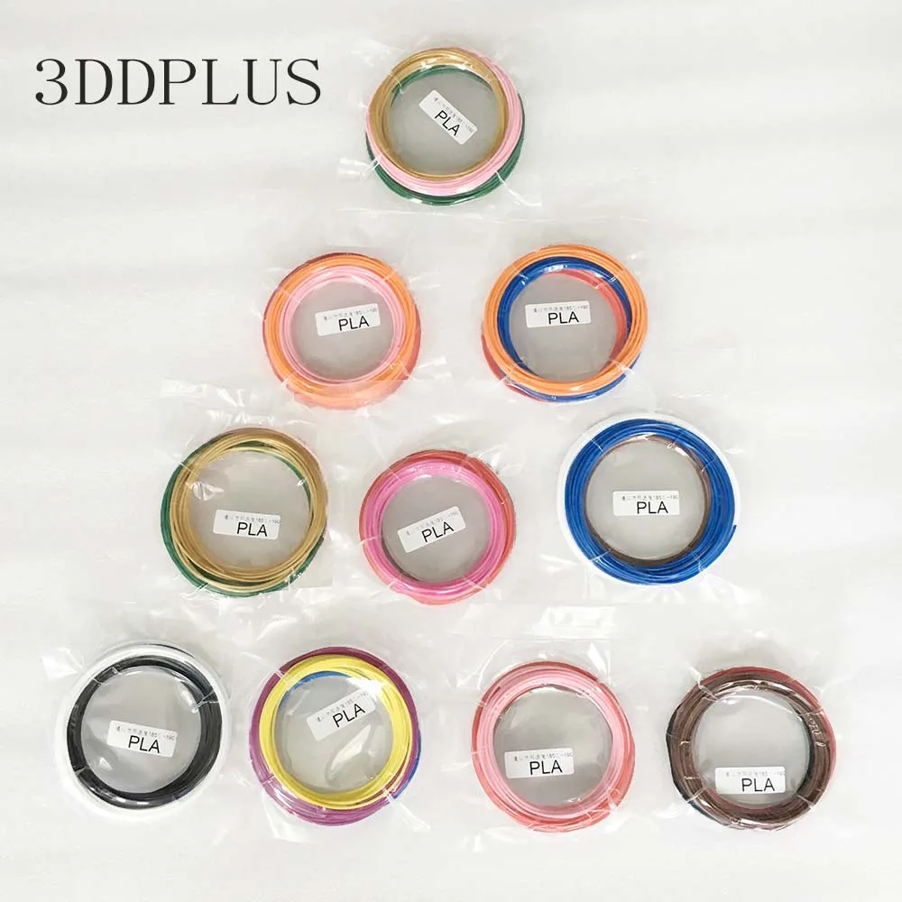 3D линейный 10 упаковок 3DDPLUS нить 1 75 мм PLA моделирование стереоскопический принтер