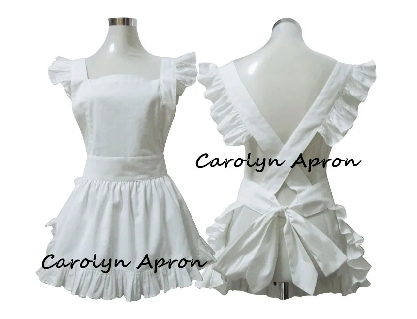 Белый хлопковый фартук в японском стиле|short apron|kitchen apronwomen kitchen apron |