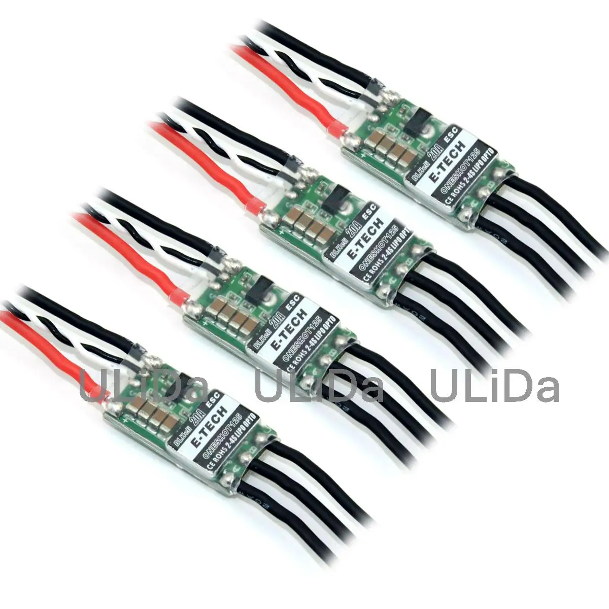 4 x E-TECH 20A BLHeli ESC контроллер скорости OneShot125 2-4S для QAV215 220 Racing
4 x E-TECH 20A BLHeli ESC контроллер скорости OneShot125 2-4S для QAV215 220 Racing