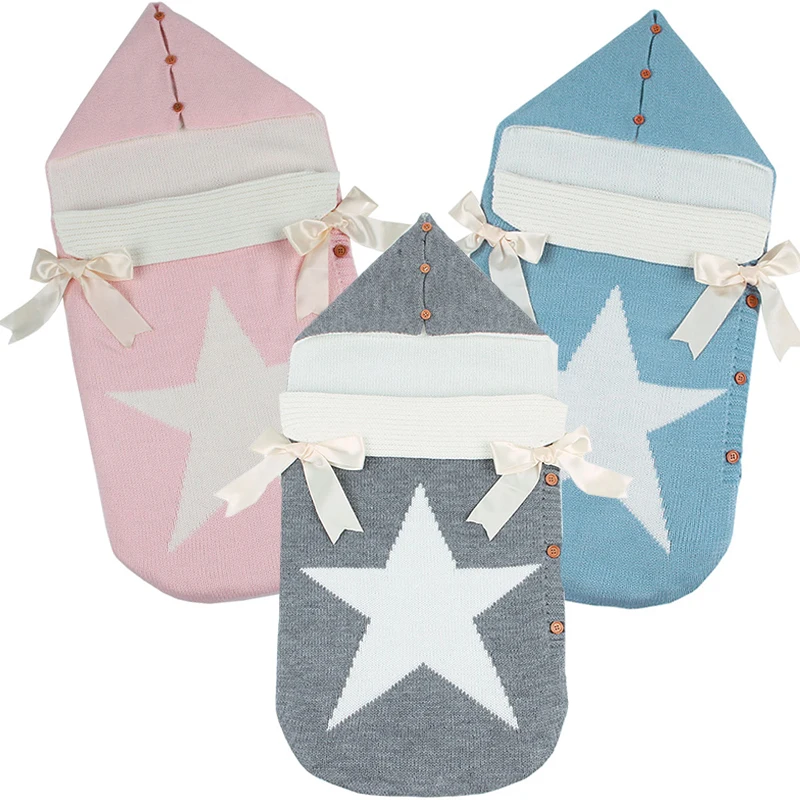 Envelopes for Newborns Five Star Knitted Sleeping Bags Autumn Grey Button Up Infant Baby Swaddle Wrap Sleep Sacks Spring Blanket
Envelopes for Newborns Five Star Knitted Sleeping Bags Autumn Grey Button Up Infant Baby Swaddle Wrap Sleep Sacks Spring Blanket
