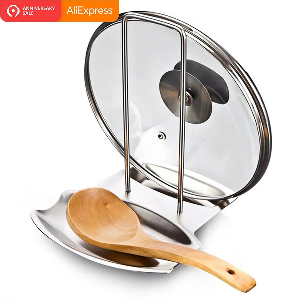 Stainless Steel Pan Pot Rack Cover Lid Rest Stand Spoon Holder Spoon Rests & Pot Clips
Stainless Steel Pan Pot Rack Cover Lid Rest Stand Spoon Holder Spoon Rests & Pot Clips