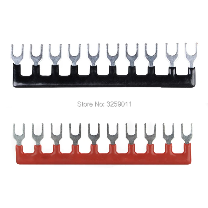 20PCS TB1510 TBD-15A 10 Positions 15A Wire Connector Pre Insulated Fork Type Barrier Spades Terminal Strip Jumper Block black
20PCS TB1510 TBD-15A 10 Positions 15A Wire Connector Pre Insulated Fork Type Barrier Spades Terminal Strip Jumper Block black