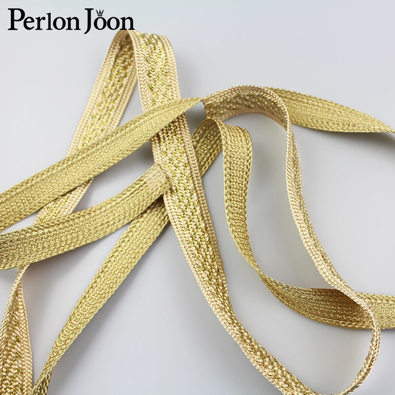 10 yard 1.9cm New gold thread polyester webbing clothing bag shoes decorative ribbon woven decorative accessories ZD004
10 yard 1.9cm New gold thread polyester webbing clothing bag shoes decorative ribbon woven decorative accessories ZD004