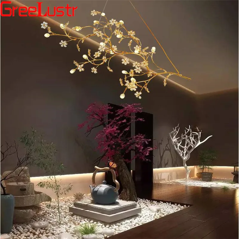Luxury Project Design LED Chandelier Pendant Lamp Gold Crystal Chandeliers G9 Tree Branch Hanging Lamp Lustres For Hotel Shop
Luxury Project Design LED Chandelier Pendant Lamp Gold Crystal Chandeliers G9 Tree Branch Hanging Lamp Lustres For Hotel Shop