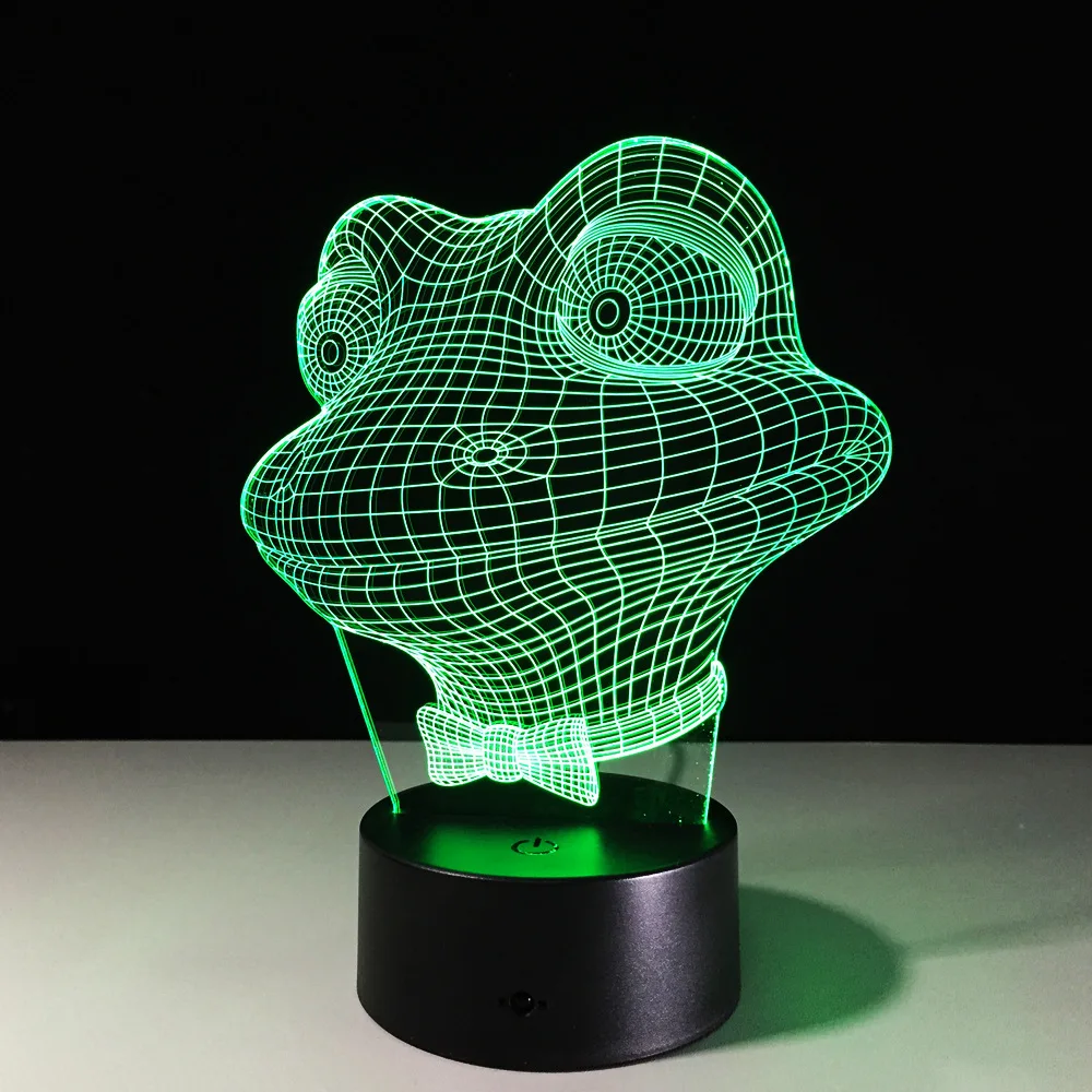 3D Светодиодная лампа с лягушкой USB, креативная Ночная лампа для малышей, 7 цветов, акриловый пульт дистанционного управления, лампа для спаль...
3D Светодиодная лампа с лягушкой USB, креативная Ночная лампа для малышей, 7 цветов, акриловый пульт дистанционного управления, лампа для спаль...