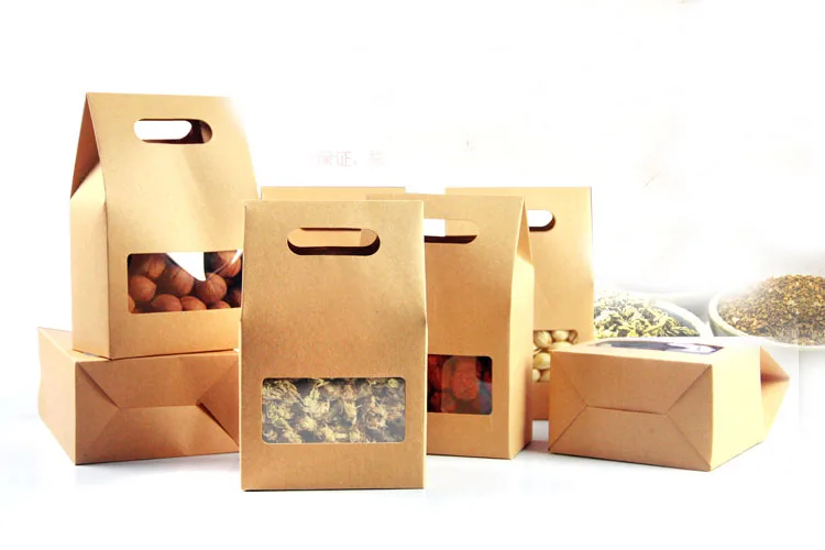 10*15.5*6cm 100pcs Quality packaging Kraft paper Stand Up bag Food Square window box Bags of nuts/Tea/Cake/Cookies/Coffee bags
10*15.5*6cm 100pcs Quality packaging Kraft paper Stand Up bag Food Square window box Bags of nuts/Tea/Cake/Cookies/Coffee bags