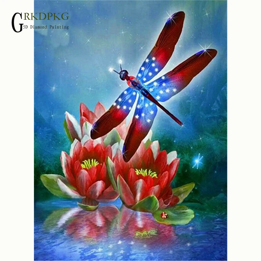NEW dragonfly flower 5D diy Full Square/Round Diamond Painting Cross Stitch Diamond Embroidery Diamond Mosaic Wedding decoration
NEW dragonfly flower 5D diy Full Square/Round Diamond Painting Cross Stitch Diamond Embroidery Diamond Mosaic Wedding decoration