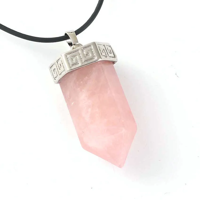 Trendy-beads Personalized Silver Plated Natural Rose Pink Quartz Hexagon Pillar Pendant For Party Gift Jewelry
Trendy-beads Personalized Silver Plated Natural Rose Pink Quartz Hexagon Pillar Pendant For Party Gift Jewelry