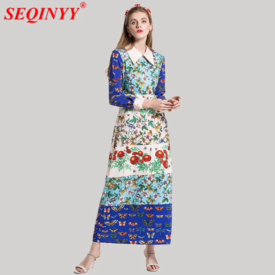 Temparement Wild Vintage Dress 2018 Spring High End Plus Size XXL Long Sleeve Turn-Down Collar Sweet Flowers Print Women Dresses
Temparement Wild Vintage Dress 2018 Spring High End Plus Size XXL Long Sleeve Turn-Down Collar Sweet Flowers Print Women Dresses