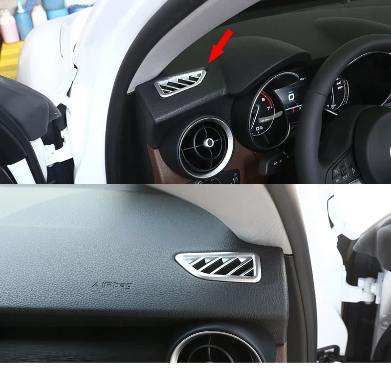 Car ABS Side Air Condition Outlet Vent Cover Trim For Alfa Romeo Giulia 2017-2018
Car ABS Side Air Condition Outlet Vent Cover Trim For Alfa Romeo Giulia 2017-2018
