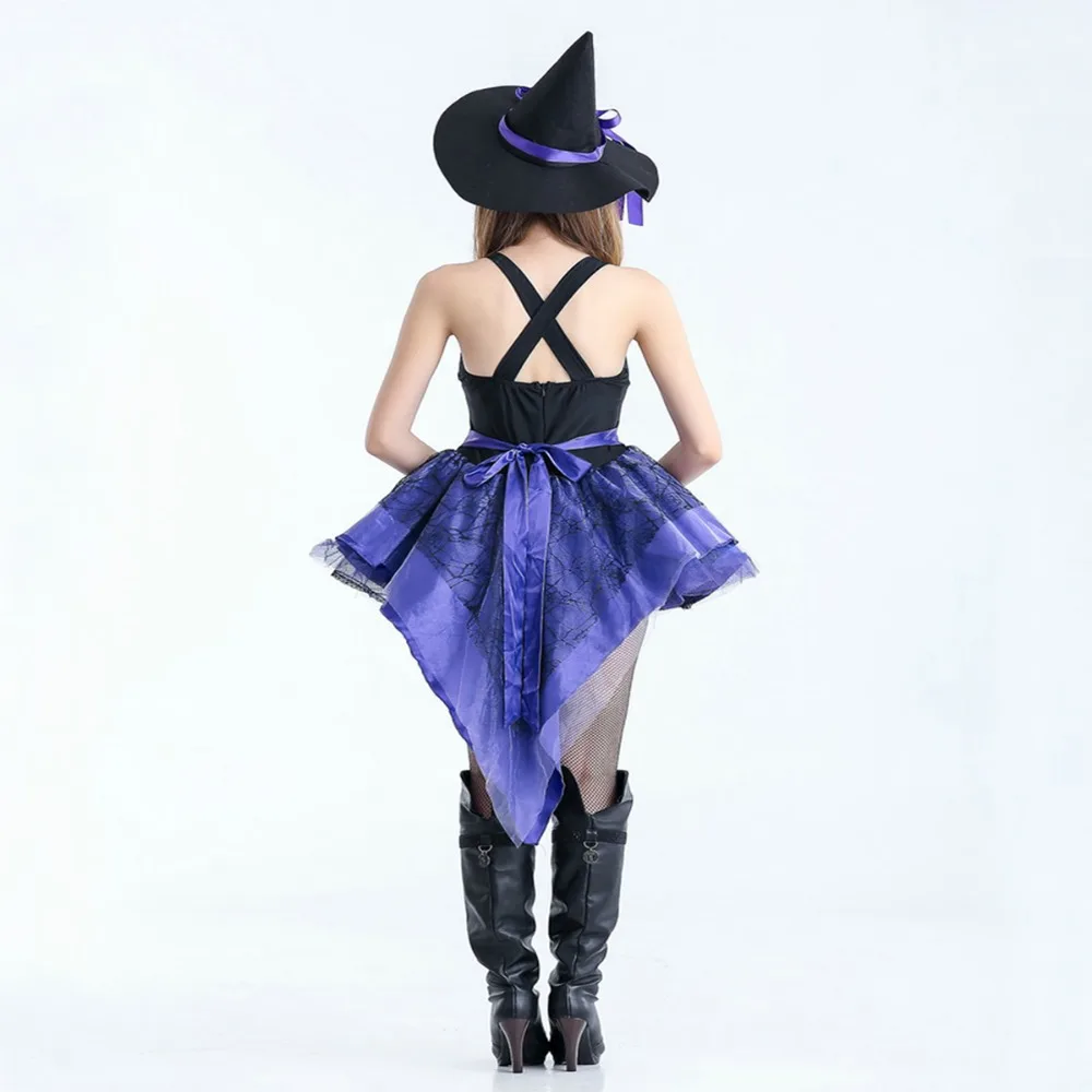 Free shipping Women Halloween Witch Costume Adult Witch Costume Party uniform Witch Costume short dress with hat and hand cuff
Free shipping Women Halloween Witch Costume Adult Witch Costume Party uniform Witch Costume short dress with hat and hand cuff