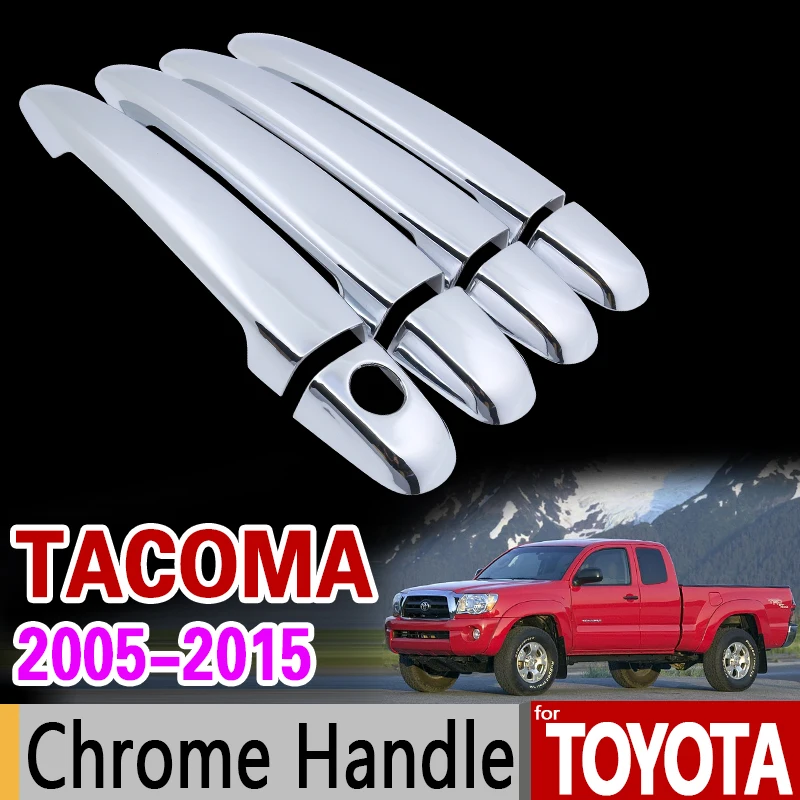 for Toyota Tacoma 2005-2015 Chrome Handle Cover Trim Set 2006 2007 2009 2010 2011 2012 2014 Car Accessories Sticker Car Styling
for Toyota Tacoma 2005-2015 Chrome Handle Cover Trim Set 2006 2007 2009 2010 2011 2012 2014 Car Accessories Sticker Car Styling