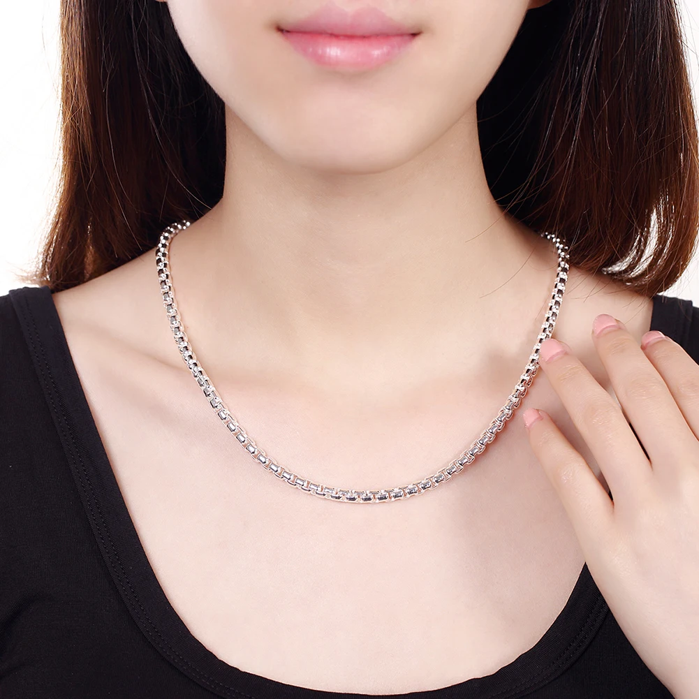 News Simple Men's Round Links Chain 6MM 18INCH Silver Plated Short Necklace Fashion Male Jewelry
News Simple Men's Round Links Chain 6MM 18INCH Silver Plated Short Necklace Fashion Male Jewelry