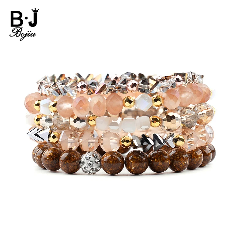 BOJIU 5 Pcs/Set Elastic Multiple Layers Crystal Bracelets For Women Trendy Faceted Crystal Beads Multilayer Bracelets BCSET252
BOJIU 5 Pcs/Set Elastic Multiple Layers Crystal Bracelets For Women Trendy Faceted Crystal Beads Multilayer Bracelets BCSET252