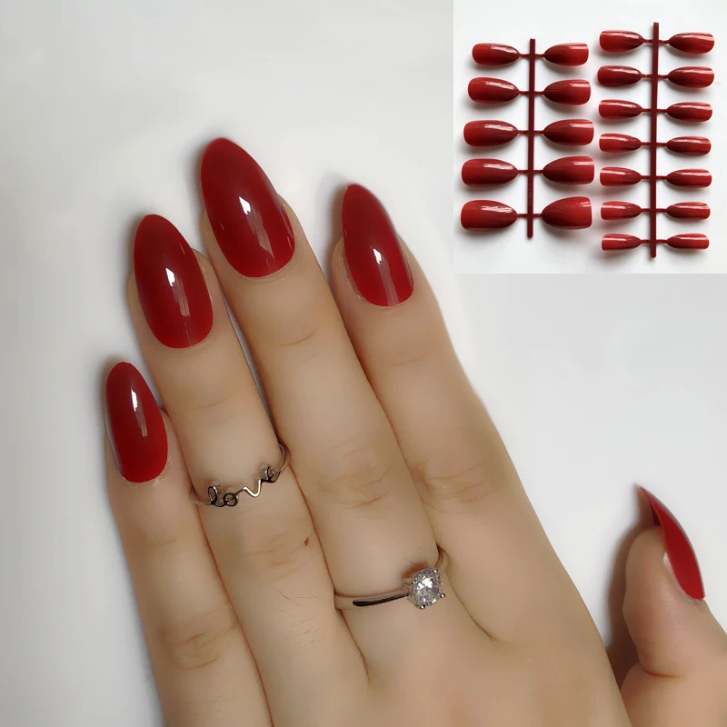 Fashion Stiletto False Nails Popular Designs Glue On 24pcs Long Tip Patch Pure Color Nail Chip Extensions Artificial Nail Art
Fashion Stiletto False Nails Popular Designs Glue On 24pcs Long Tip Patch Pure Color Nail Chip Extensions Artificial Nail Art