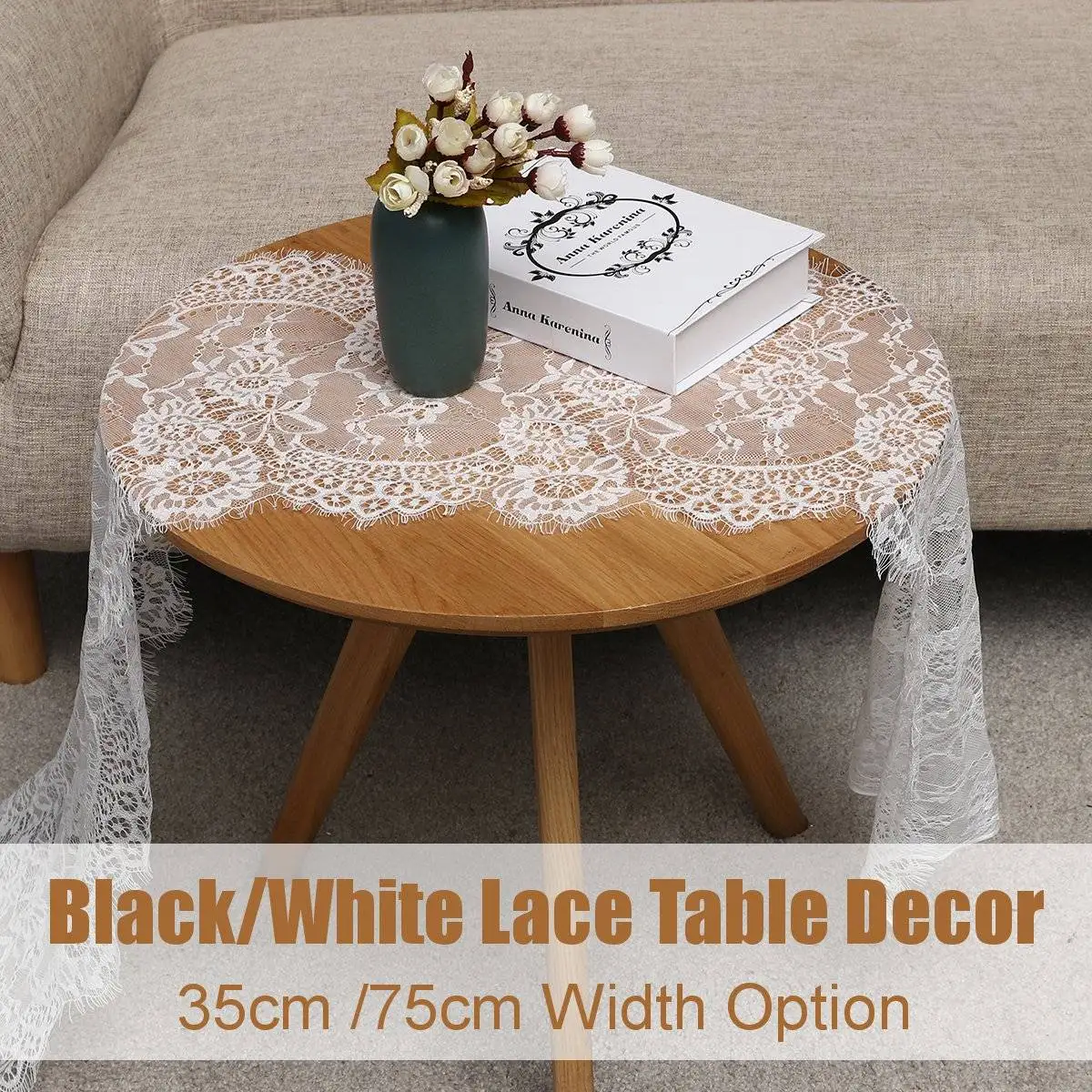 75*300cm/35*300cm Lace Table Runner Chair Desk Home Wedding Banquet Party Decoration Table Cover Fabrics Textiles White/Black
75*300cm/35*300cm Lace Table Runner Chair Desk Home Wedding Banquet Party Decoration Table Cover Fabrics Textiles White/Black