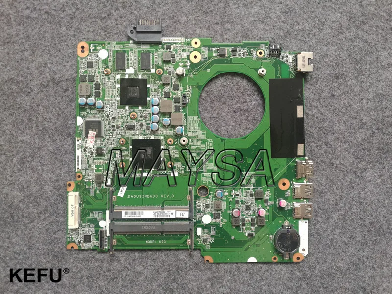Модель: U92 734824 501 для материнской платы ноутбука HP PAVILION 15 N DA0U92MB6D0 REV:D материнская