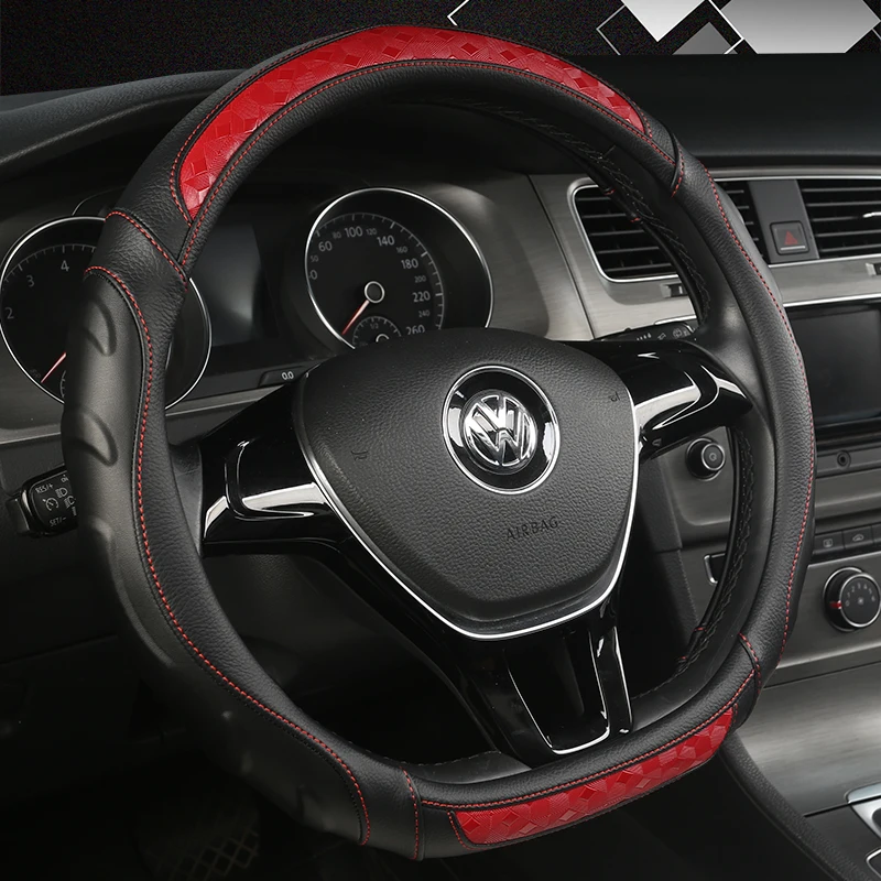 Car Steering Wheel Cover D Shape For VW GOLF 7 2015 POLO JATTA Passat Tiguan For Nissan Qashqai J11 X-trail T32 2015- 2017 2018
Car Steering Wheel Cover D Shape For VW GOLF 7 2015 POLO JATTA Passat Tiguan For Nissan Qashqai J11 X-trail T32 2015- 2017 2018
