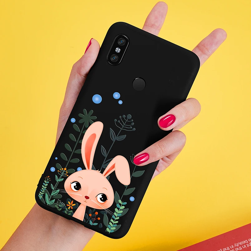 Силиконовый мультяшный чехол ASINA для Xiaomi Mi A2 Lite милый 3D рельефный противоударный