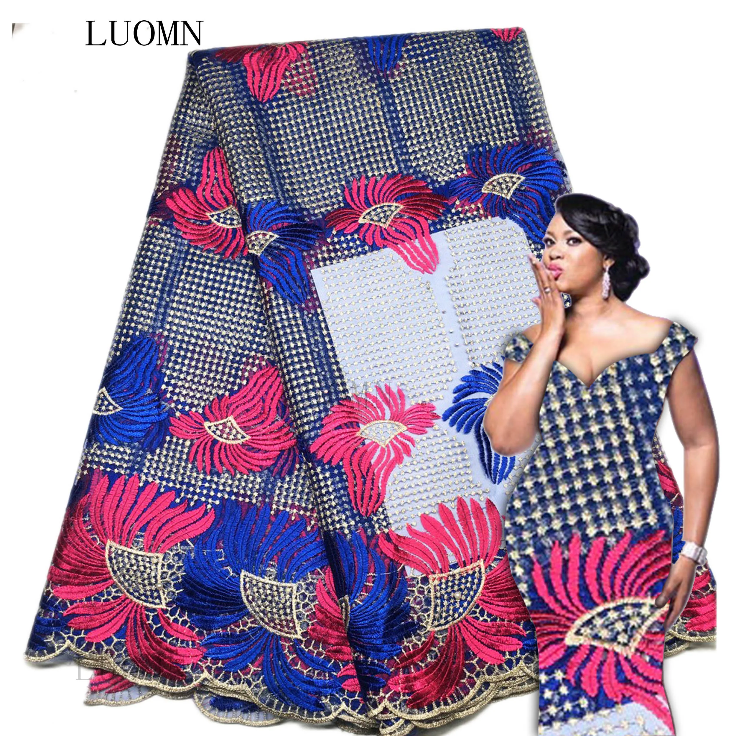 Wise choice African lace fabric Guipure Lace Handcut organza lace french tulle fabric with stones beads 5 yards High Quality ZJ
Wise choice African lace fabric Guipure Lace Handcut organza lace french tulle fabric with stones beads 5 yards High Quality ZJ