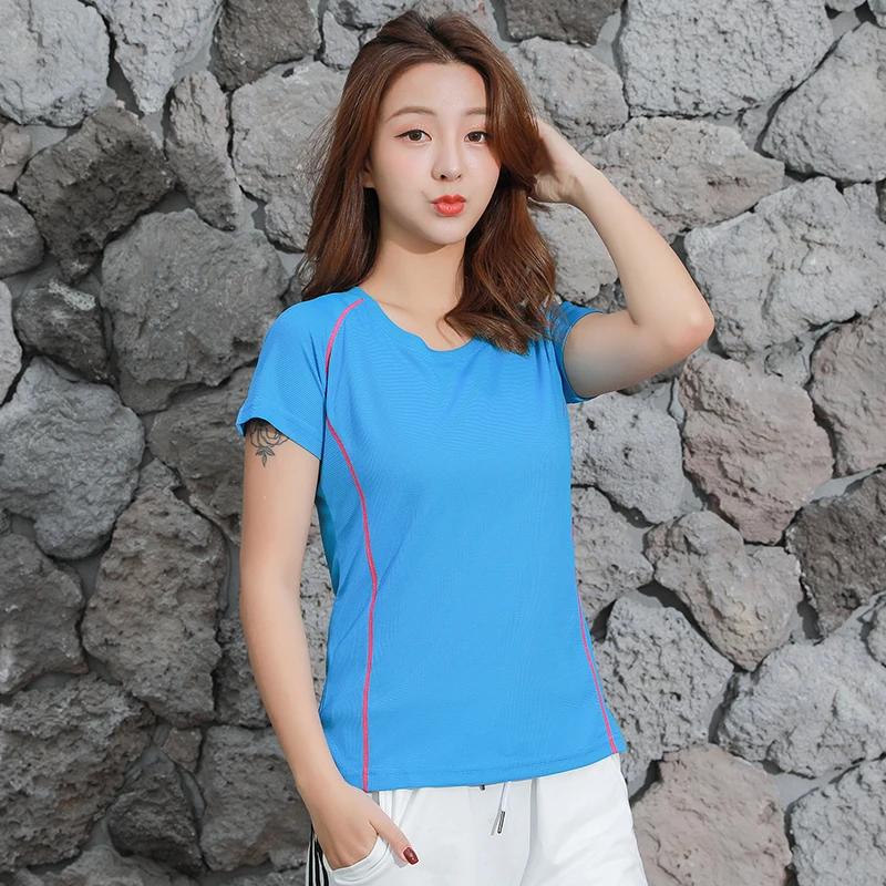 Polyester Running Tshirts Women Breathable Short Sleeve Fitness Tops Knitted Jacquard Beach Surfing Sport Jogging T Shirts Lady
Polyester Running Tshirts Women Breathable Short Sleeve Fitness Tops Knitted Jacquard Beach Surfing Sport Jogging T Shirts Lady
