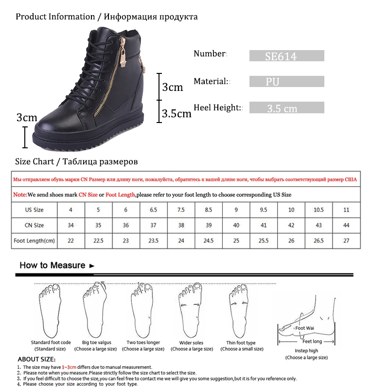 High Top Flats Women Platform Shoes Outdoor Sport Shoes Woman Height Increasing Walking Sneakers Spring Casual Zapatos SE614
High Top Flats Women Platform Shoes Outdoor Sport Shoes Woman Height Increasing Walking Sneakers Spring Casual Zapatos SE614