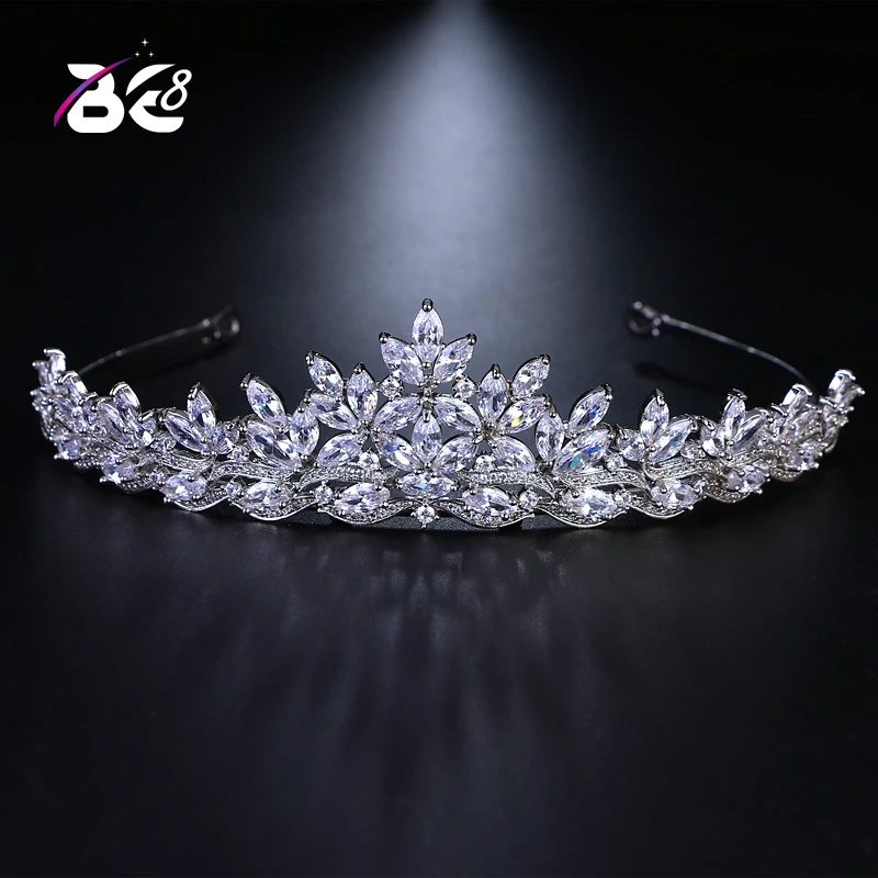 Be 8 Top Quality Jewelry AAA Cubic Zircon Stone flower shape Women Crown Wedding Engagement Gifts Vintage Hair Accessories H138
Be 8 Top Quality Jewelry AAA Cubic Zircon Stone flower shape Women Crown Wedding Engagement Gifts Vintage Hair Accessories H138