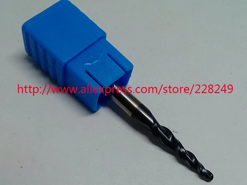 1pc R1*D4*15*50L*2F HRC55 Tungsten solid carbide Coated Tapered Ball Nose End Mills CNC milling cutters
1pc R1*D4*15*50L*2F HRC55 Tungsten solid carbide Coated Tapered Ball Nose End Mills CNC milling cutters
