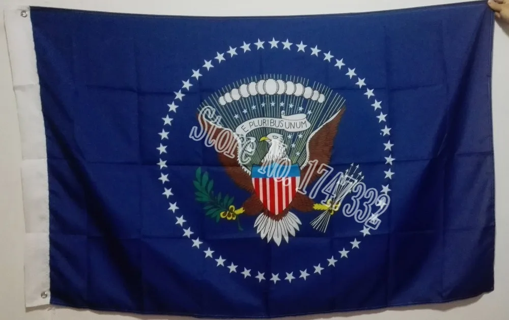 U.S.A. Presidential President Seal Flag hot sell goods 3X5FT 150X90CM Banner brass metal holes
U.S.A. Presidential President Seal Flag hot sell goods 3X5FT 150X90CM Banner brass metal holes
