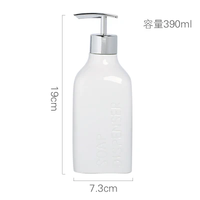 Hotel Salon Hi-End Ceramic Whiteware Sub Lotion Bottle Bathroom Pump Hand Pressure Sanitizer Shower Soap Dispenser Prochoos
Hotel Salon Hi-End Ceramic Whiteware Sub Lotion Bottle Bathroom Pump Hand Pressure Sanitizer Shower Soap Dispenser Prochoos