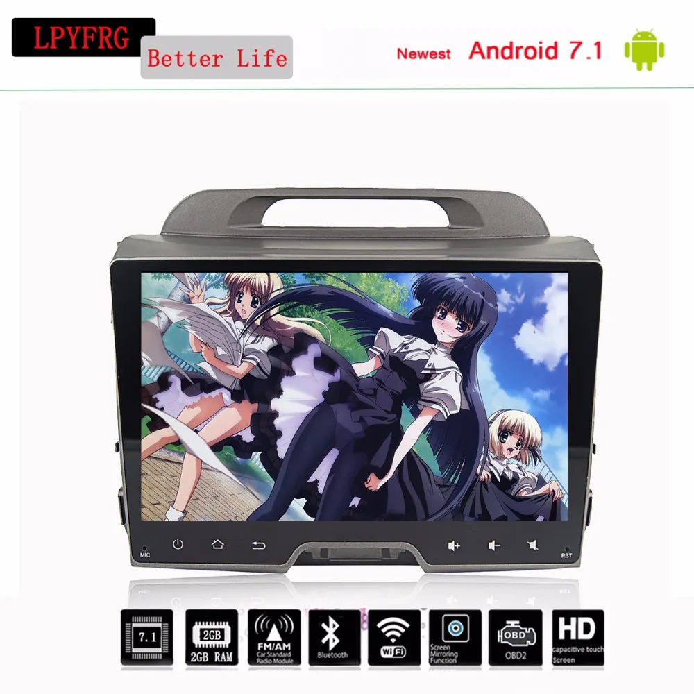 Автомобильный DVD плеер для KIA sportage r 4G RAM android 10 0 Gps цифровое радио Bluetooth 2014 2011 2012 2013