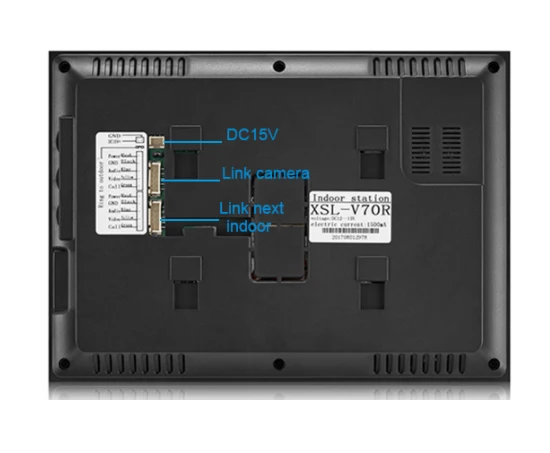 Видеодомофон XinSiLu 4 проводных звонка 7 дюймовый монитор 700TVL камера