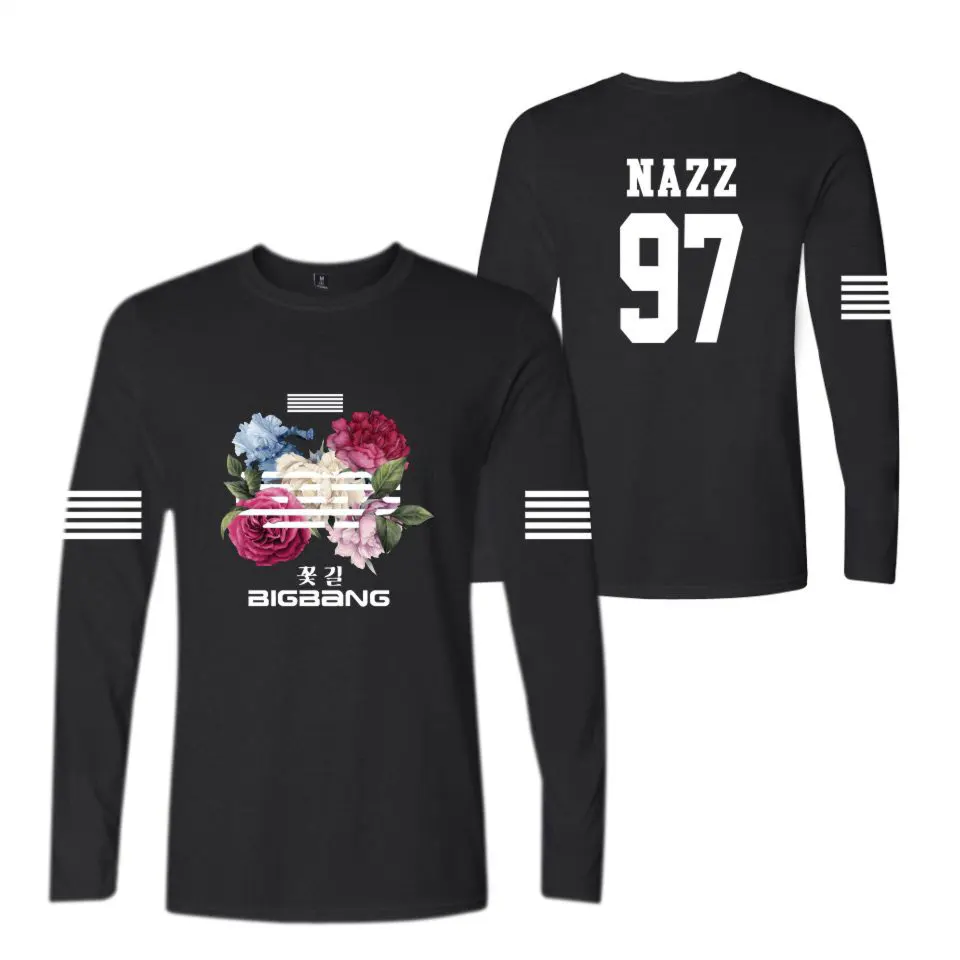 LUCKYFRIDAYF BIGBANG Kpop Fashion Flower Printed Hip Hop Round Neck Women Men T Shirts Casual Tee Shirt Long Sleeve T-shirt Tops
LUCKYFRIDAYF BIGBANG Kpop Fashion Flower Printed Hip Hop Round Neck Women Men T Shirts Casual Tee Shirt Long Sleeve T-shirt Tops