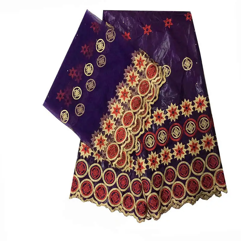 African Bazin Riche 2019 High Quality Cotton Bazin Riche Fabric With Embroidered Tulle Lace Fabric 5+2 Yards/set! WXF777
African Bazin Riche 2019 High Quality Cotton Bazin Riche Fabric With Embroidered Tulle Lace Fabric 5+2 Yards/set! WXF777