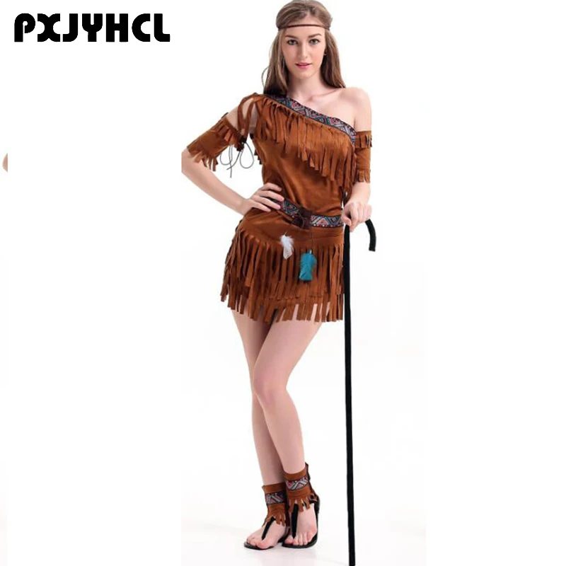 Sexy Egypt Queen Cosplay Costume Primitive man aborigines indian tribe Princess Stage Performance Clothing Adult Tassel Skirt
Sexy Egypt Queen Cosplay Costume Primitive man aborigines indian tribe Princess Stage Performance Clothing Adult Tassel Skirt