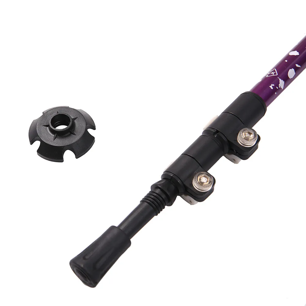 Alpenstock Adjustable Aluminum Alloy Walking Sticks Durable AntiShock Hike Trekking Cane Stick Crutch #2W | Спорт и развлечения
