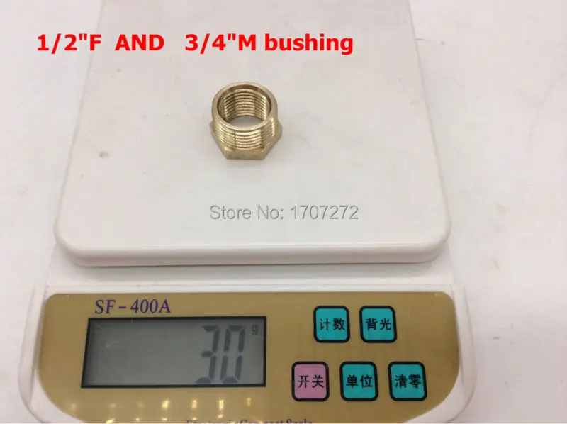 2 pcs 3/4" Male -1/2" Female Inch BSP Bushing Length 18mm Brass Pipe Fitting Coupler Connector Adapter 232psi, copper bushing
2 pcs 3/4" Male -1/2" Female Inch BSP Bushing Length 18mm Brass Pipe Fitting Coupler Connector Adapter 232psi, copper bushing