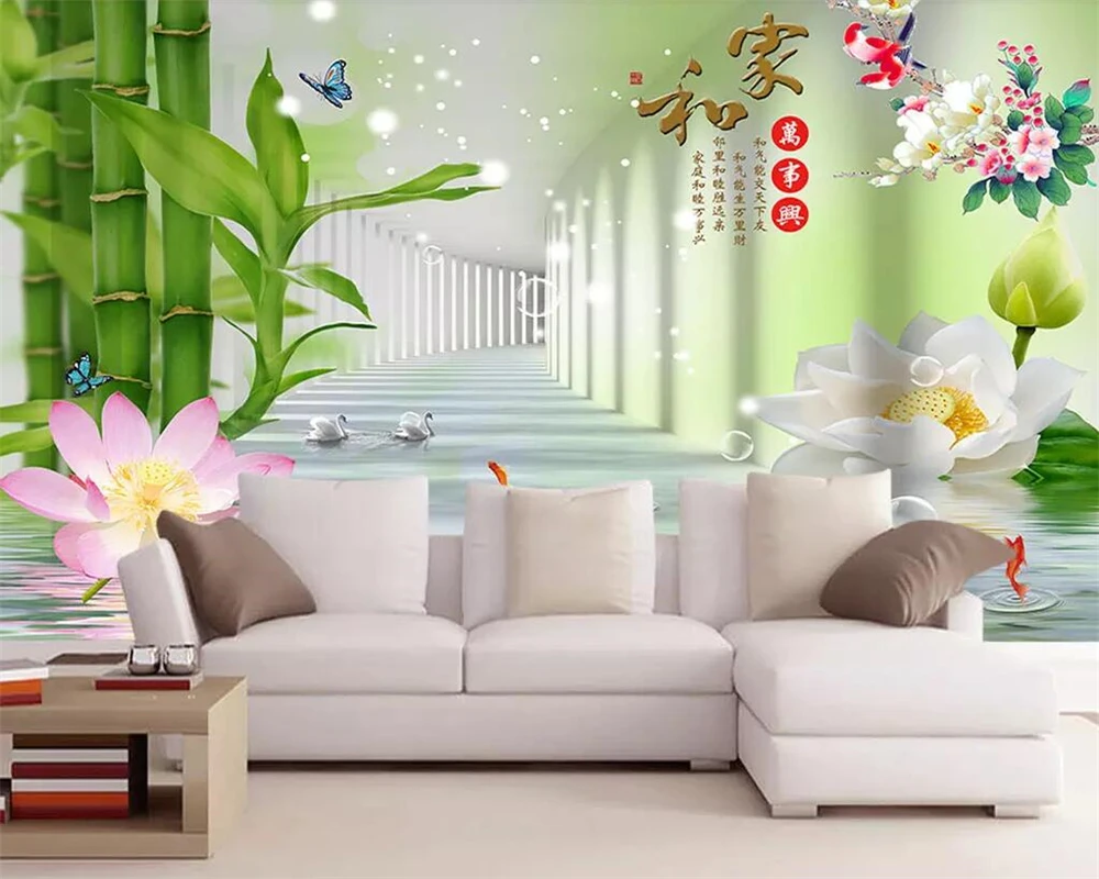 Beibehang Custom wallpaper shipping bamboo flowers TV background walls murals home decor living room bedroom murals 3d wallpaper
Beibehang Custom wallpaper shipping bamboo flowers TV background walls murals home decor living room bedroom murals 3d wallpaper