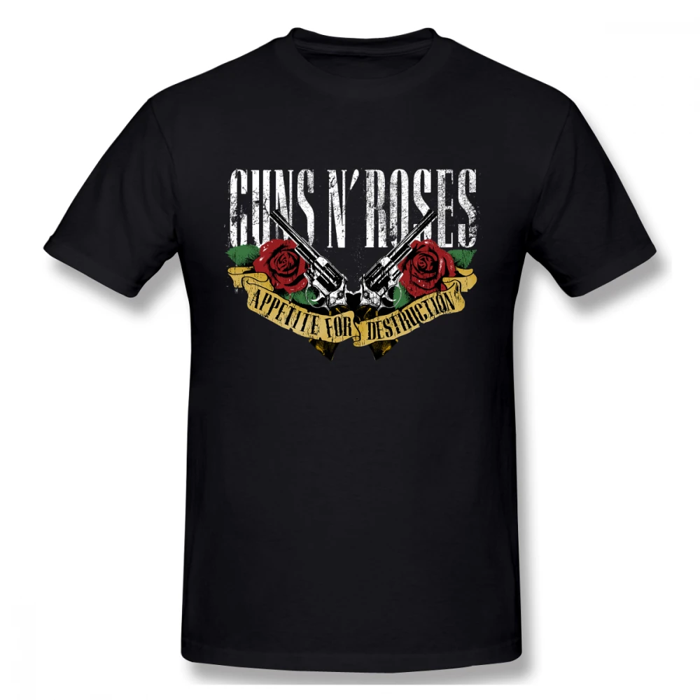 Мужская футболка Guns N Roses Rock Music хлопковая Футболка больших размеров 4XL 5XL 6XL