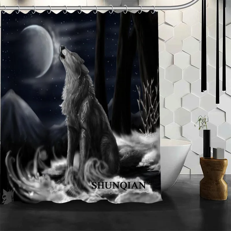New Custom The Black Wolf Shower Curtains Polyester Bathroom Waterproof Bath Curtain Size 150X180cm165X200cm180X200cm
New Custom The Black Wolf Shower Curtains Polyester Bathroom Waterproof Bath Curtain Size 150X180cm165X200cm180X200cm