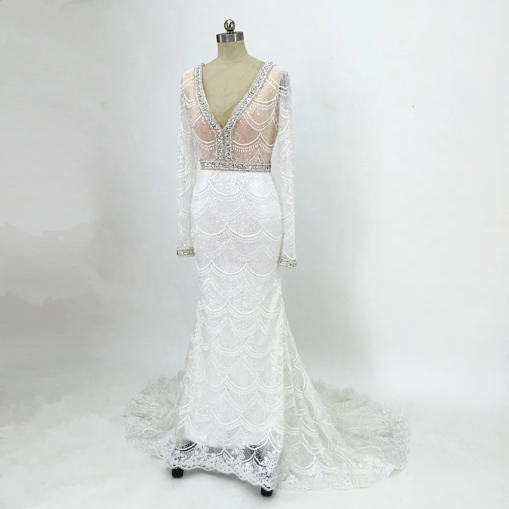 Backless Mermaid Lace Wedding Dresses 2020 Robe De Mariage Dos Nue Vestidos De Novia Sirena Long Sleeves bride dress Casamento
Backless Mermaid Lace Wedding Dresses 2020 Robe De Mariage Dos Nue Vestidos De Novia Sirena Long Sleeves bride dress Casamento